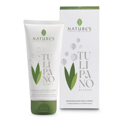 Tulipano bianco scrub delicato viso e corpo